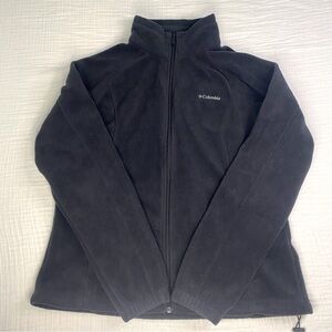 Men’s Columbia Black XL Full Zip Fleece Jacket Outdoor Hiking Lightweight Jacket